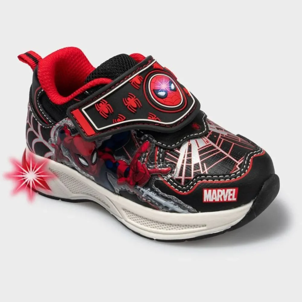 Open Box - Spider-Man - Toddler Spider-Man Light Up Athletic Sneakers - Re Red